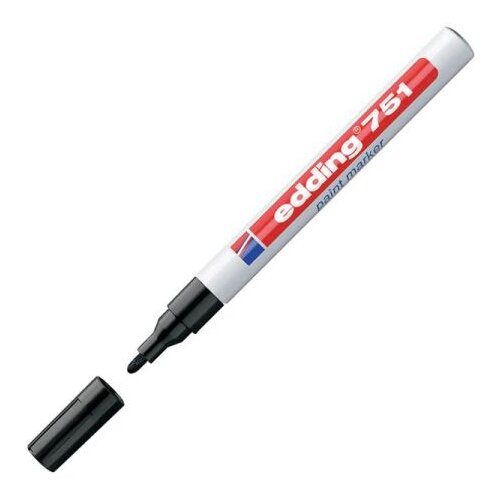 Edding Marker z lakom E-751, 1-2 mm, črna Cene