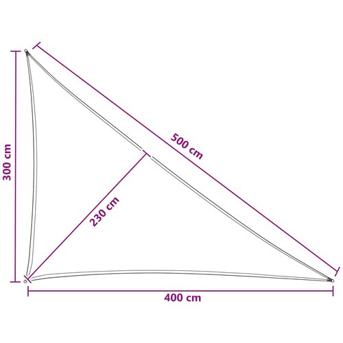  Jedrilica za sunčevu sjenu 3 x 4 x 5 m HDPE Slike