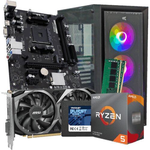 GNC GAMER SUPER NATURALE III Ryzen 5 3600 4.2GHz, MB B550, RAM 16GB DDR4 3200MHZ, SSD 480GB, GTX 3050 8GB, no OS, 2y Cijene