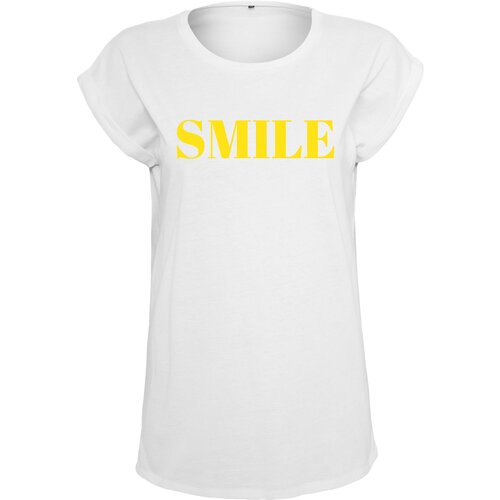 MT Ladies Women&amp;#039;s T-shirt with a smile in white Slike