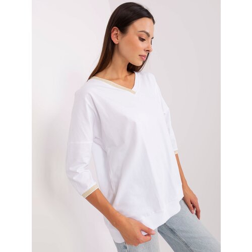 RUE PARIS Blouse-RV-BZ-8051.19P-white Cene