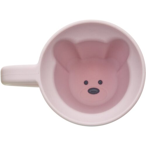Melii Silicone Bear Mug skodelica Pink 200 ml Slike