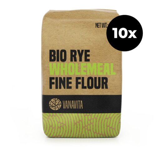 VanaVita bio glatko integralno raženo brašno 10 x 1000 g Cene