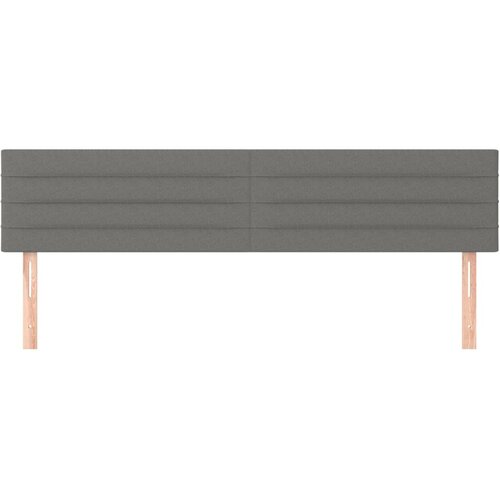  Uzglavlja tamnosiva 180x5x78/88 cm od tkanine Slike
