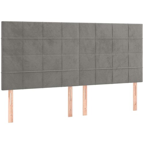 Krevet s oprugama i madracem svjetlosivi 160x200 cm bar&amp;scaron;unasti Slike