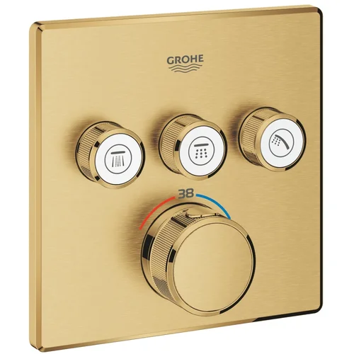 Grohe termostatska pokrivna plošča grohtherm smartcontrol (29126GN0) - brushed cool sunrise