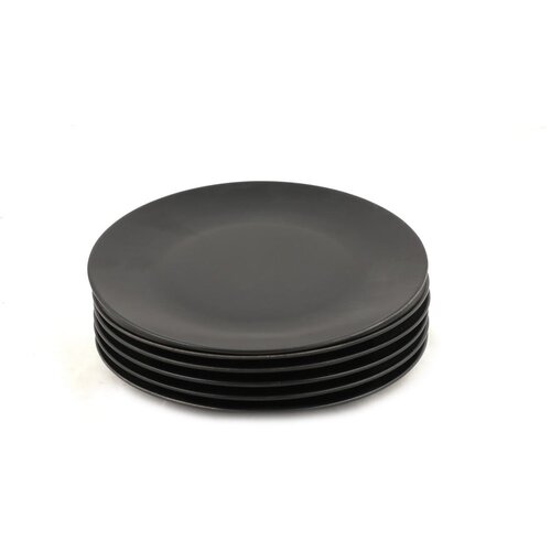 Hermia Mat črni keramični krožniki v kompletu 6 ks &amp;oslash; 25 cm &amp;ndash; Slike