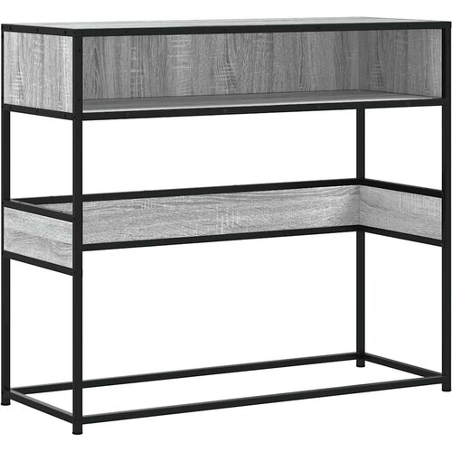 VidaXL Konzolni stol boja hrasta 90x35x80 cm konstruirano drvo Slike