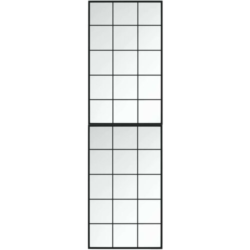 VidaXL Zidna ogledala 2 kom crna 100x60 cm metalna Slike