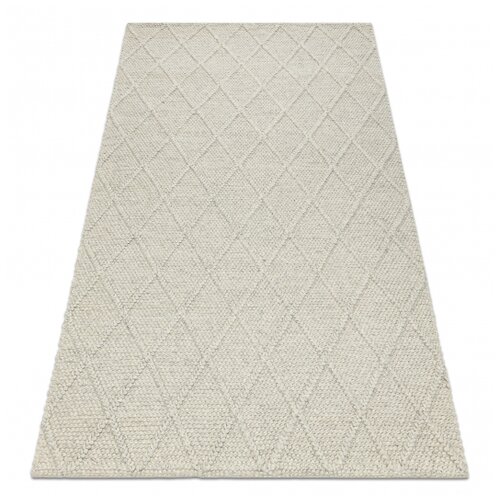 RugsX Volnena preproga TAHAR 99001C bež - ROČNO TKANA petlja, rombovi, boho 120x180 cm, (21993998) Cene