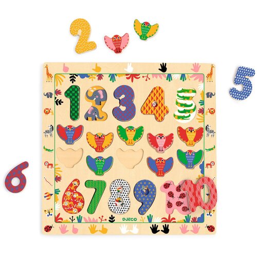 Djeco Puzzle s številkami 1–10 Cene
