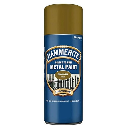 HAMMERITE Lakirni sprej Smooth (Sijoče, 400 ml, Zlata) Slike