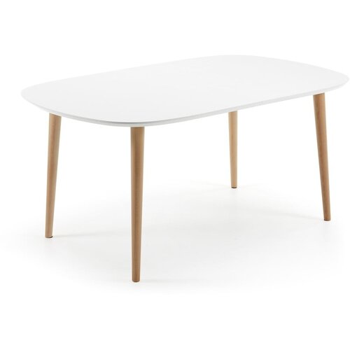 Kave Home blagovaonski stol od bukve na razvlačenje Oakland, 160 x 100 cm Slike