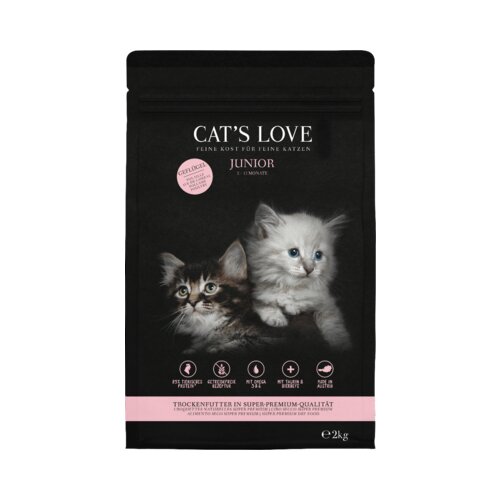 Cat's Love Suha hrana za mačke "Junior Poultry" - 2 kg Cene