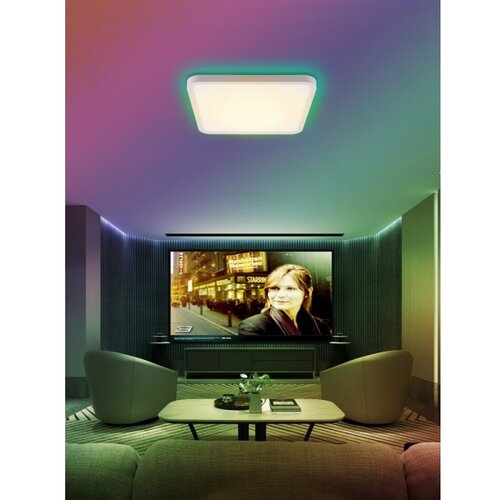  Immax NEO 07168-W40-LED RGB+CCT prigu&amp;scaron;iva svetiljka 50W/230V Wi-Fi Tuya bela + daljinski upravljač Slike