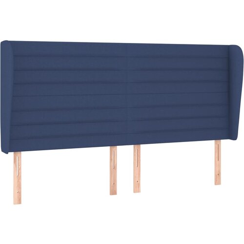 Maison Chic vzglavna omarica - nočna omarica - posteljna omarica z u&amp;scaron;esi modro 163x23x118/128 cm blago, (21707620) Slike