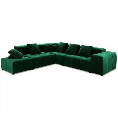 Cosmopolitan Design Zelena baršunasta kutna garnitura (varijabilna) Rome Velvet -