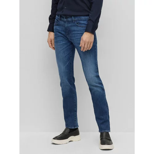 Boss Jeans hlače 50490518 Modra Slim Fit