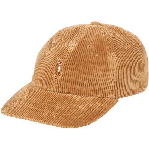 Polo Ralph Lauren Casquette en velours c&amp;ocirc;tel&amp;eacute; Smeđa Slike