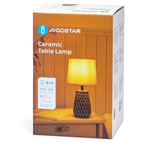 Aigostar Stona lampa 1xE14/40W/230V crna Slike