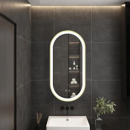 Tutumi Ogledalo LED OVL 50x100cm Gold Cene