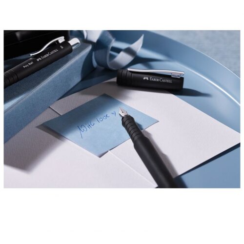  GARNITURA OLOVKA KEMIJSKA PLUS NALIVPERO POLY U MET.KUT. FABER CASTELL 241050 CRNA Slike