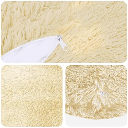  Presvlaka za jastuk 6 pcs HEERLEN Krem &Oslash; 30 cm PV flis - Krem &Oslash; 30 cm 6 Cijene