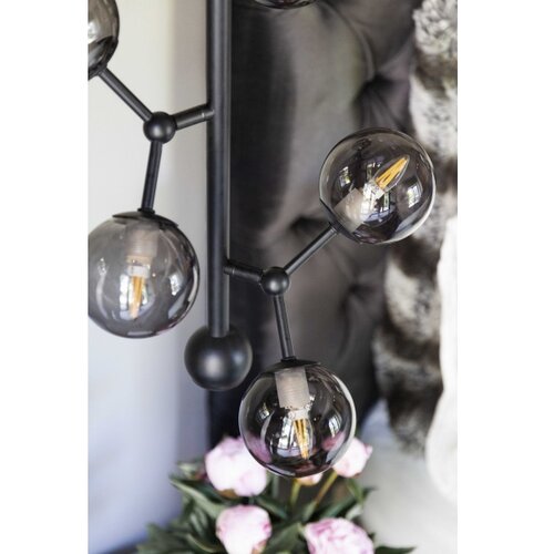 Halo Design 738854 - Visilica na sajli ATOM 6xG9/28W/230V prečnika 30 cm crna/k. crna Slike