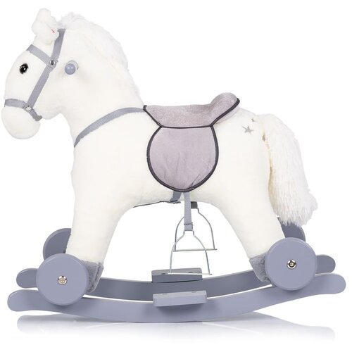 Chipolino igračka na ljuljanje sa kotačima Horse - white Slike