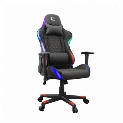 White Shark Stol gamerski THUNDERBOLT RGB črn Cene