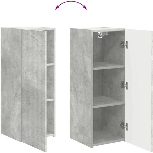  zidni ormar Zidne Beton 30 x 31 x 80 cm Konstruirano drvo Slike