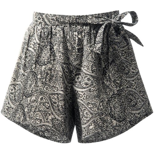 Ayfee Kratke hlače &amp;amp; Bermuda SHORTS CON CINTURA 451-PA26374 Črna Slike