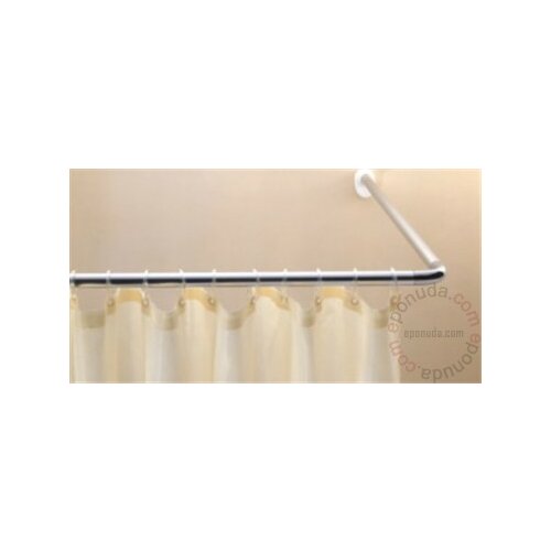 Diplon šipka za zavesu ugaona za kupatilo HROMIRANA CNT3503 Slike