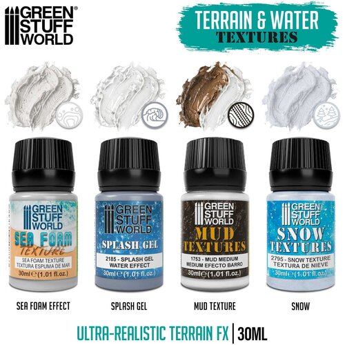 Green Stuff World Texture Series Set 30ml - Water Texture 30ml (Pack x4) Slike