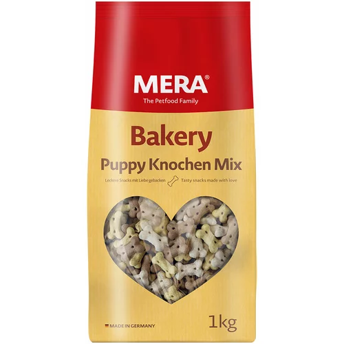 Mera Bakery Snacks Puppy kosti Mix - Varčno pakiranje: 2 x 1 kg