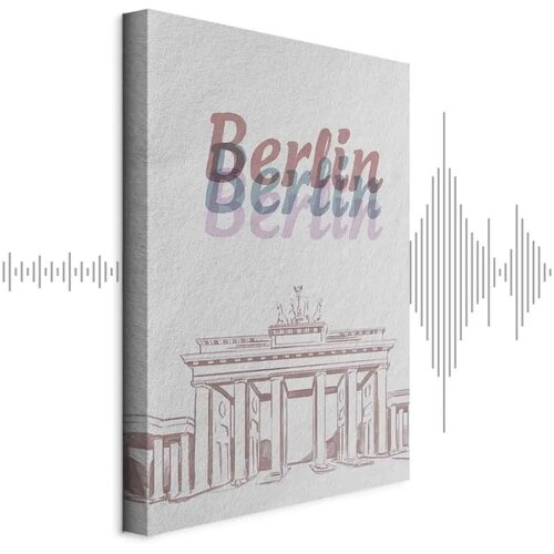  Slika - Berlin in Watercolours (1 Part) Vertical 80x120 Akustična Cene