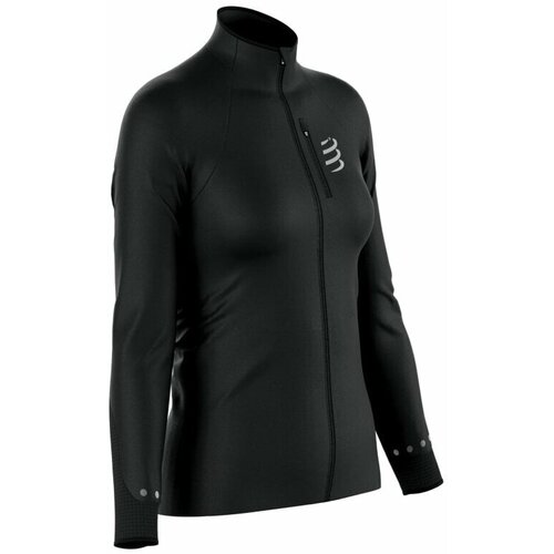 Compressport Hurricane Windproof Jacket W Black L Jakna za trčanje Slike