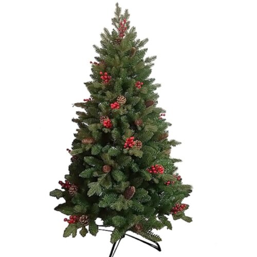 Novogodi&amp;scaron;nja jelka sa &amp;scaron;i&amp;scaron;arkama 180cm 180878 Slike