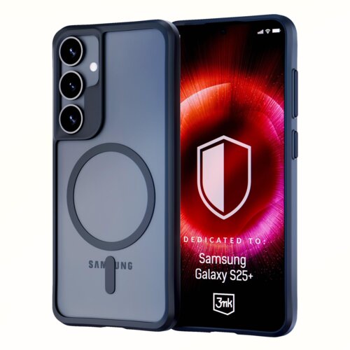 3mk Satin Armor Case silikonski ovitek za Samsung Galaxy S25 Plus 5G - prozorno črn Slike