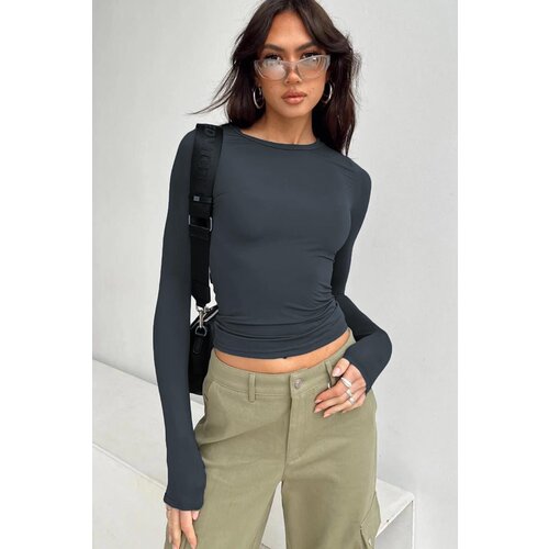 Madmext Blouse - Gray - Slim fit Slike