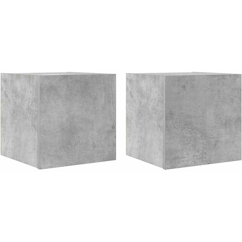  Zidni TV ormarići 2 kom siva boja betona 30,5 x 30 x 30 cm Slike