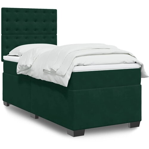 Box spring krevet s madracem tamnozeleni 80 x 200 cm bar&scaron;unasti Cijene