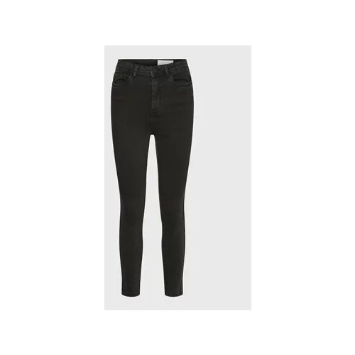 Noisy May Jeans hlače 27019633 Črna Slim Fit