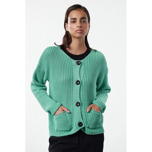 TRENDYOLMILLA Ženski duks Twoaw25Hi00156, zelena Cene