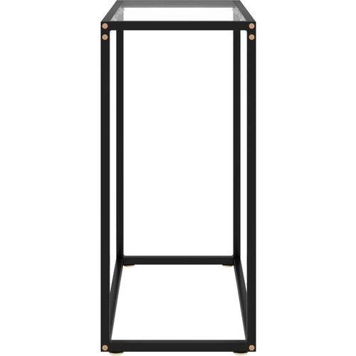 VidaXL konzolni stol prozirni 60 x 35 x 75 cm od kaljenog stakla Slike