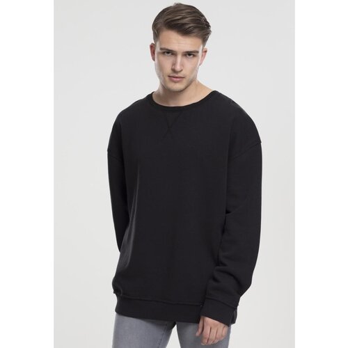 Urban Classics Oversized Open Edge Crew black Cene