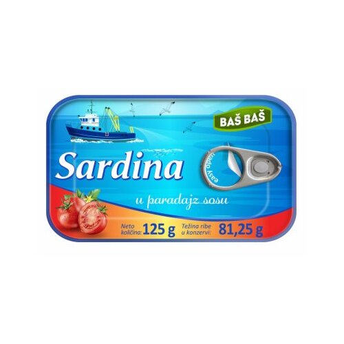 Baš Baš SARDINE U PARADAJZ SOSU 125G Cene