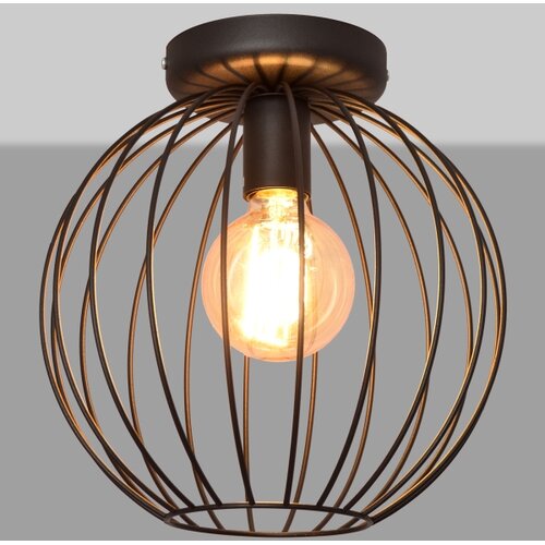  Plafonski luster MERCURE 1xE27/15W/230V, prečnik 30 cm, crni Slike