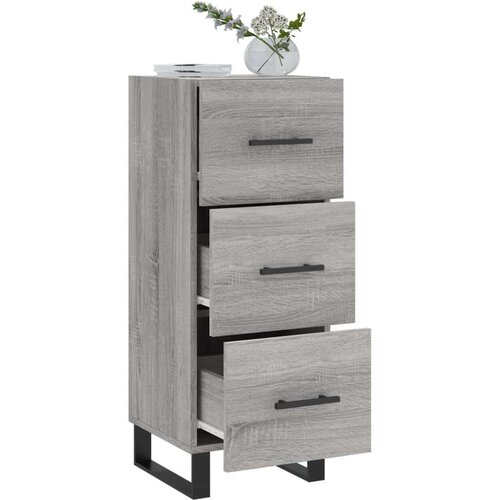 VidaXL Komoda boja hrasta sonome 34 5x34x90 cm od konstruiranog drva Slike