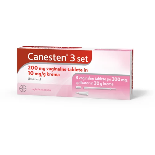  Canesten3, set vaginalnih tablet in kreme